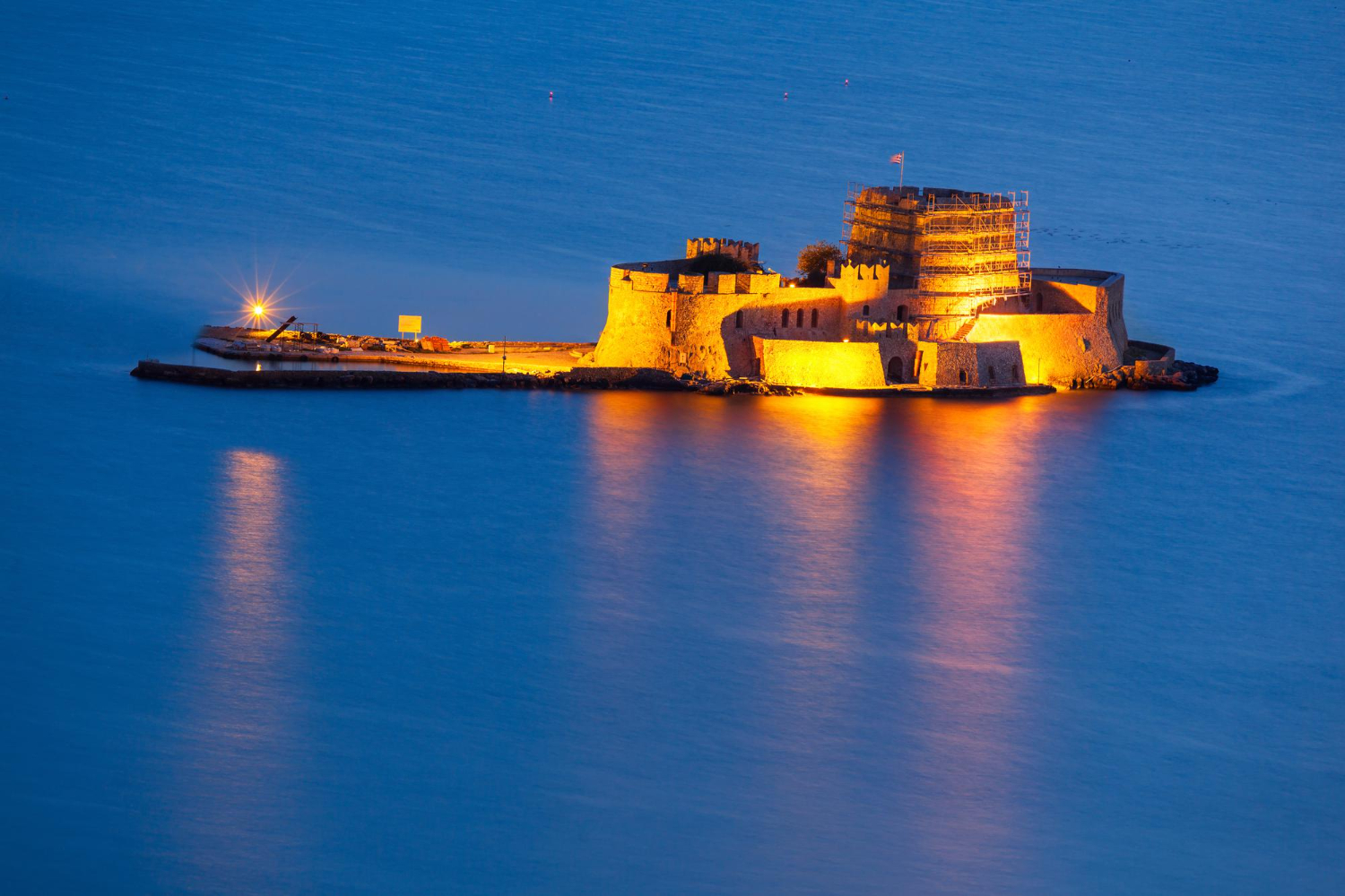 Bourtzi fortress in Nafplio - Argolida, Peloponnesse, Greece - 8948