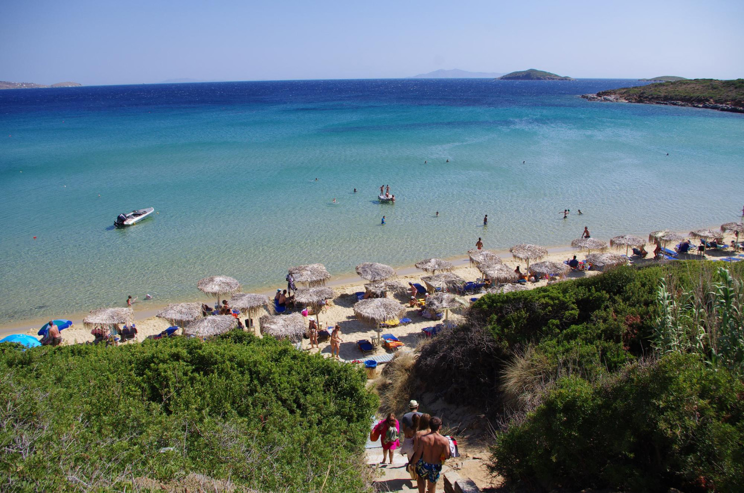 Golden Beach between Batsi and Gavrio in Andros, Cyclades Greece
