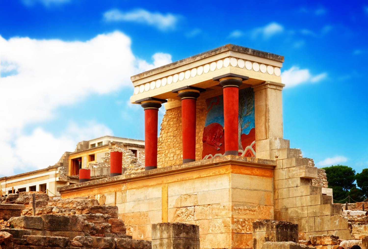 Knossos Palace in Heraklion - Crete, Greece - 8568