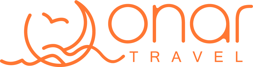 Onar Travel Logo Horizontal Orange