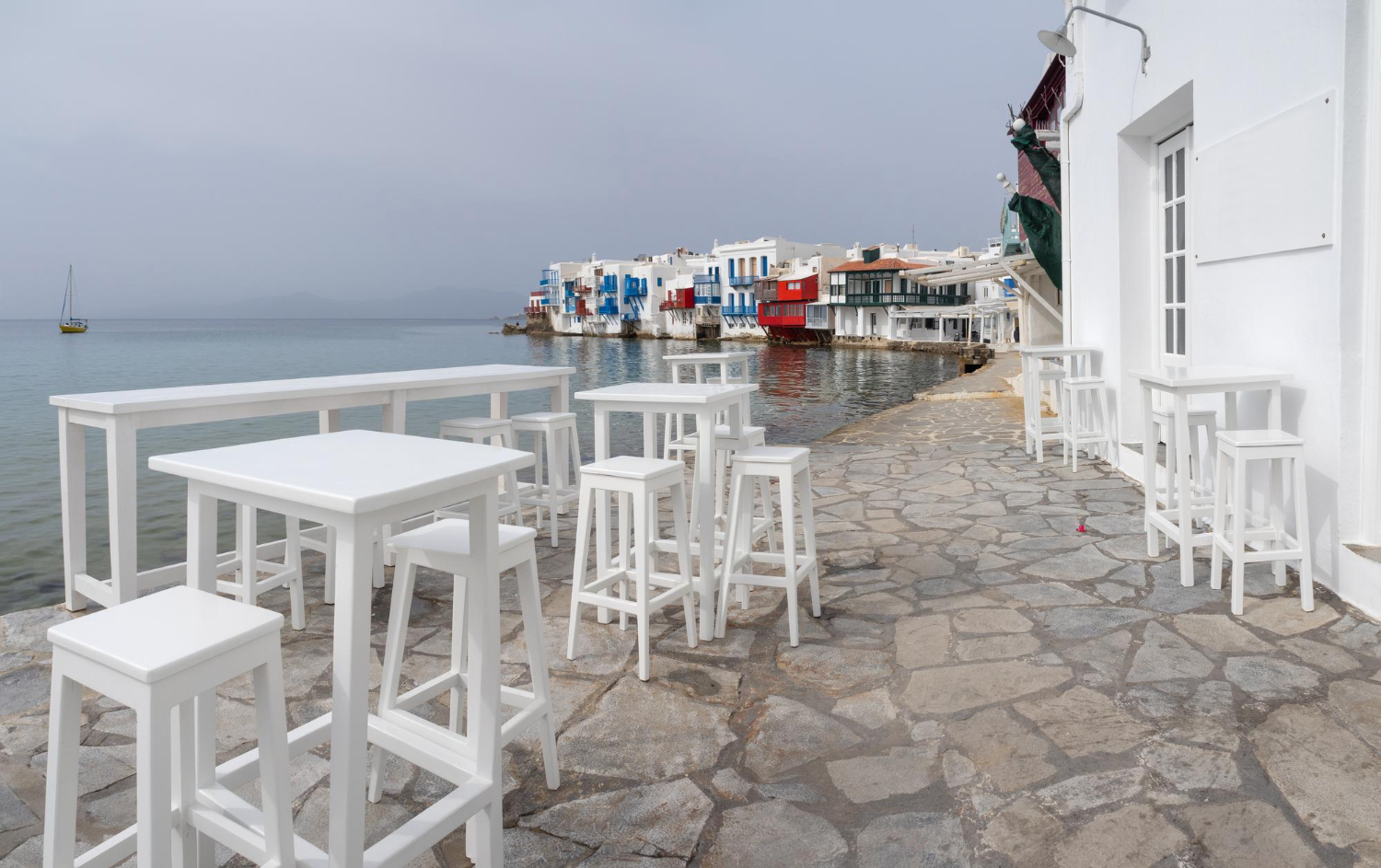 Little Venice in Mykonos - Cyclades, Greece - 9872